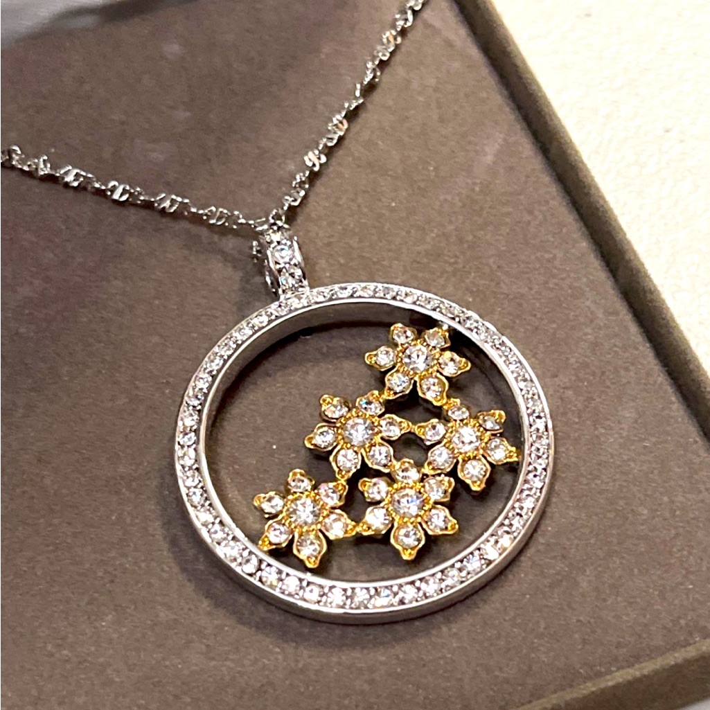 Nolan Millers Pave Frame Flower Pendant 37$